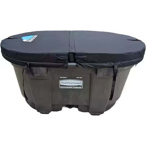 100 Gallon Oval Stock Tank Hard Insulated Hot Tub Cover Ice Water Therapy Ice Bath Cover Cold Water 
