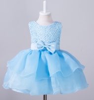 2019 Summer New Children's Princess Dress Flower Girl Little Wedding Dress Baby Dress 0-2 Yrs