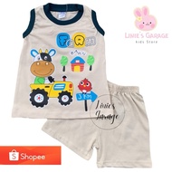 Q&K Boy Sleeveless Play Set Short Pants (0 -36 Month)