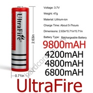 ORIGINAL UltraFire 3.7V 18650 Rechargeable Battery Batteries Li-ion Lithium Flashlight fan kipas 9800 4200 4800 6800 mah