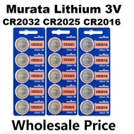 Wholesale best price Battery Button Murata Lithium 3V CR2032 CR2025 CR2016