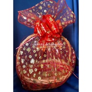 Organza Pouch / Big Organza Pouch / CNY Organza Pouch / Pouch / Wrapping / Hamper Wrapper / Basket W