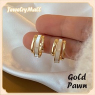 hikaw saudi tunay ginto gold 18k pawnable legit earrings sale french mother-of-pearl earrings set piercing for  women gift earring Non tarnish hypoallergenic Free Pearl Earrings  korean style