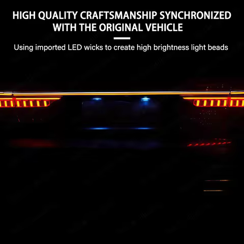 LED Taillight Assembly For Audi A6 A6L C8 Dynamic Flowing Light Tail Lamp Ambient light 2019-2024 Re