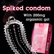YOMMEE mutual climax 10pcs spike condom with spikes tahan lama condoms kondom berduri 100% Original 