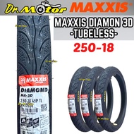 MAXXIS DIAMOND 250-18 MA3D 250 18 Tubeless Tayar Tyre RXZ GTO AR80 AR125 EX5 Maxis Sotong F20 Tiub T