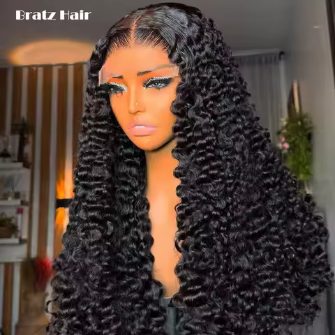 400 Density 5by5 Closure Burmese Curls Wig 100% Human Hair Natural Black 13x6 13x4 HD Lace Frontal C