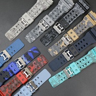 Camouflage Resin Watch Strap Applicable for Casio G-SHOCK GA-100 110 140 150 GD-120 GAX GLS100 Men's Watch Strap Access