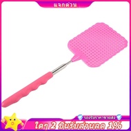 In stock-Flyswatter Fly mosquito insects swatter telescopic up to 73 cm pink