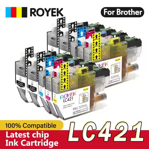 LC421 XL 421XL Ink Cartridge For Brother LC 421 Compatible DCP-J1050DW DCP-J1140DW DCP-J1800DW MFC-J