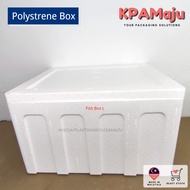 Fish Box (L) - Polystyrene Box / Foam Box / Polyfoam Box / Ice Box / Picnic Box / Courier Box / 保丽龙箱子