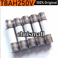 5Pcs T8AH250V microwave oven universal delay fuse tube T8AH250V 5*20MM ceramic