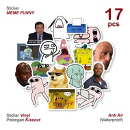 HP 17pcs Funny Pack Meme Stickers 0012 | Cute Funny Meme Sticker | Laptop Tumbler Ipad Stickerhp Fun