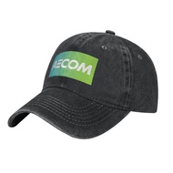 AECOM Logo Adult Washed Cowboy Hat 100% Cotton Curved Brim Sun Hat Simple Casual All-Match Neutral B