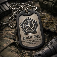 TNI BAIS Necklace Strategic Intelligence Body/ TNI Headquarters Necklace/ Dog/ BaisTAG Military Neck