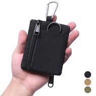 Tactical Wallet EDC Molle Pouch Portable Key Card Case Outdoor Sports Coin Purse Hunting Bag Zipper 