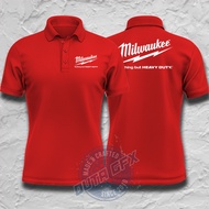 Baju Milwaukee Power Tools Tshirt Collar Cotton