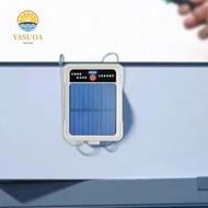 LARGLO Solar Oxygen Pump, Water Proof Ultra Silent Portable Aerator, Oxygen Booster USB Rechargeable
