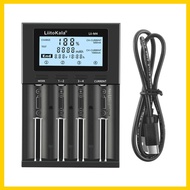 POPULAR LIITOKALA LII-M4 4 Slots Battery Charger with LCD Display for 18650 26650 14500 AA AAA Lithi