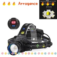 ARROGANCED LED Headlamp, Powerful Flashlight White Light Powerful Flashlight, Adjustable 30W Headlam