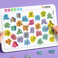 Baby Early Childhood Education Literacy Puzzle Recognition Chinese Characters Cognition Card 3-4 to 