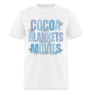 Retro Style 80s 90s Graphic Hot Cocoa, Cozy Blankets, Christmas Movies T-Shirt