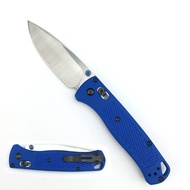 Thumb Open Bugout Knife, Axis Lock Knife with 3'' 8Cr13MoV Blade, Satin Finish, Drop Point, Blue Gla