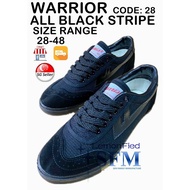 Warrior School Shoes 55H 28A 27A SG Retailer Ready Black Sports Badminton Fashion Sneaker Canvas Ind