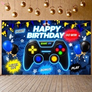 70.8 x 43.3 inch Video Game Happy Birthday Backdrop Game on Birthday Banner Level up Gaming Theme Pa