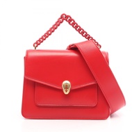 【二手】BVLGARI(Bulgari) Serpenti Forever 兩用手提包，RED皮革，Serpenti Forever 兩用單肩包，女士，二手 A