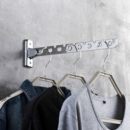 《high-end》 []Stainless Steel Folding Wall Mount Hanger Retractable Clothes Drying Rack