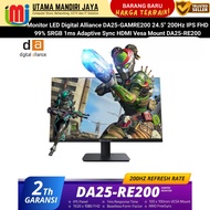 Alliance DA25-GAMRE200 24.5" 200Hz IPS FHD 99% SRGB 1ms Adaptive Sync HDMI Vesa Mount DA25-RE200