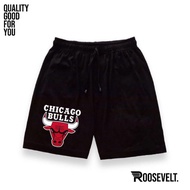 HITAM Chicago Bulls Black Shorts/Chicago Bulls Basketball Pants/Chicago Bulls Boxer 1