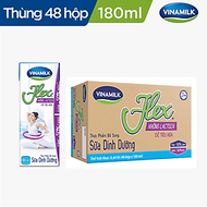 Thùng 48 Hộp Sữa tiệt trùng Vinamilk Flex không Lactose 180ml