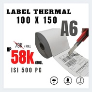(N) Kertas Thermal 100x150 - Label Thermal 100x150, Kertas
