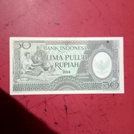 Uang lama Indonesia Rp 50 Pekerja 1964 uang kuno murah TP12kj