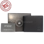 Original Branded Genuine Leather Men's Wallet Branded Wallet 124; David Jones 5186 Black