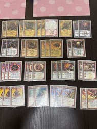 日版 Battle spirits BS卡 紅色卡組 英雄龍、龍之霸王、刀之霸王、天劍之霸王、黑炎之霸王