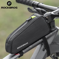 【SG Delivery】ROCKBROS Bike Bag Front Mountain Bike Frame Bag Portable Triangle Bag Waterproof Reflective Top Tube Bag Bike Accessories