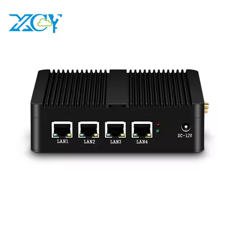 XCY Industrial Computer mini pc J4125 Fanless Intel Celeron J1900 Windows 10 Linux Ubuntu Desktop pf