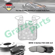 Münster Disc Brake Pad Rear for BMW 3 Series F30 320i 2.0 14'-16' N20B20A B48B20A 328i GT 2.0 2012-2