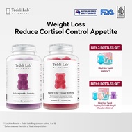 【Official】【1+1】Unichi Teddi Lab Calm Slimming Duo—Apple Cider Vinegar Gummy 60 Gummies & Nutrition A
