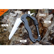 MULTI-FUNCTIONAL PICNIC KEYCHAIN - STAINLESS STEEL MATERIAL