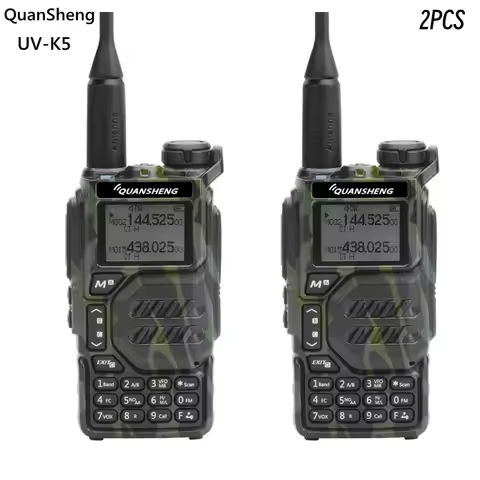 QuanSheng UV K5 Radio 50-600MHz RX Walkie Talkie VHFUHF 136-174MHz 400-470MHz RX TX Both DTMF VOX FM