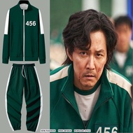 Korean Squid Game Jacket Sweater Uniform Li Zhengjae 456 001 Tshirt Men Women Cosplay Halloween Costume