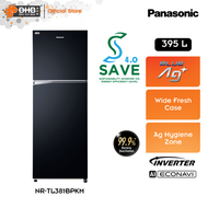 [SAVE 4.0] Panasonic NR-TL381BPKM 395L Inverter Energy Saving 2-Door Top Freezer Refrigerator Fridge - NRTL381BPKM