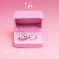 Lulu Moissanite Jewelry - Cincin Pasangan Berlian Full Moissanite Lapis Emas 18K - Atlas Men Couple