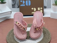 Sandal Jepit Anak-Anak Sandal Selop Rantai Bahan Karet Empuk Wedges Kekinian Viral Import Terbaru