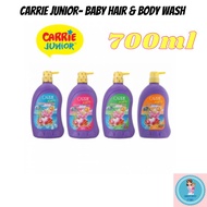 CARRIE JUNIOR Baby Hair & Body Wash 700ml / Sabun Mandi Syampu Bayi Gajah / Baby Kids Shampoo Soap