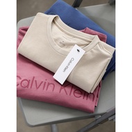 American Version Genuine CK Jeans Summer Simple Letter T-Shirt Men Casual Commuter Round Neck Short 